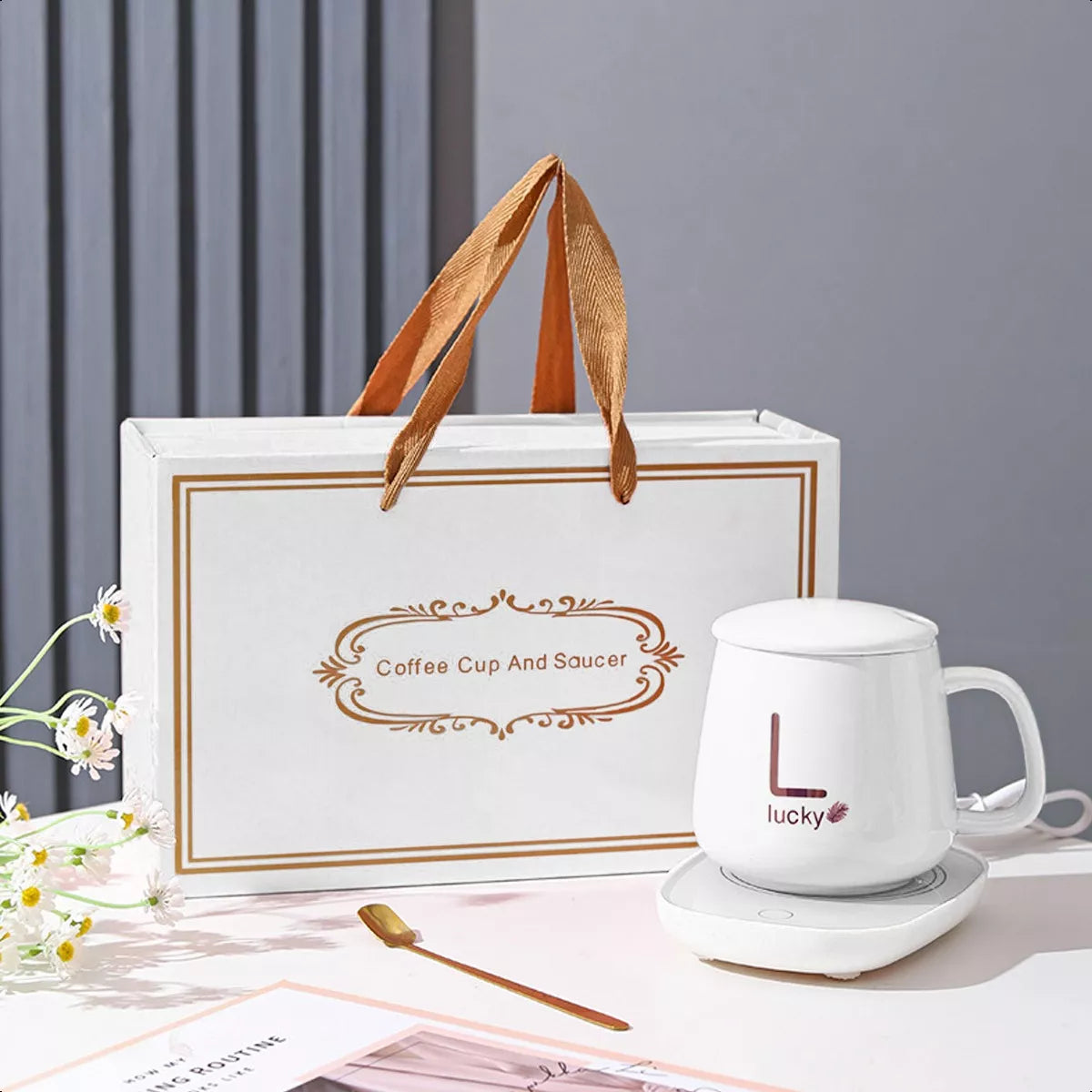 Taza Con Calentador Eléctrico