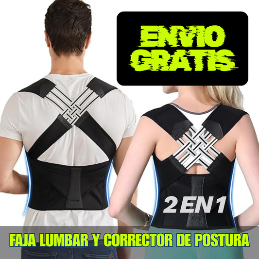 FAJA LUMBAR Y CORRECTOR DE POSTURA