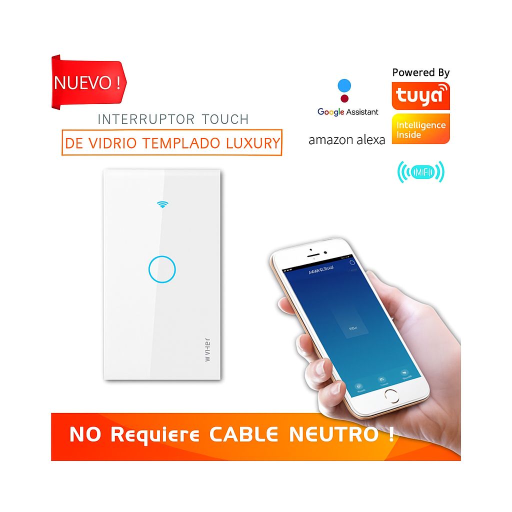 Interruptor WiFi Inteligente Touch