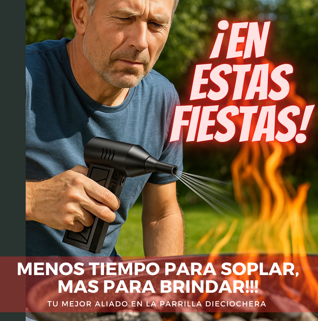 Soplador de parrilla Turbo Jet Inalámbrico Multiuso