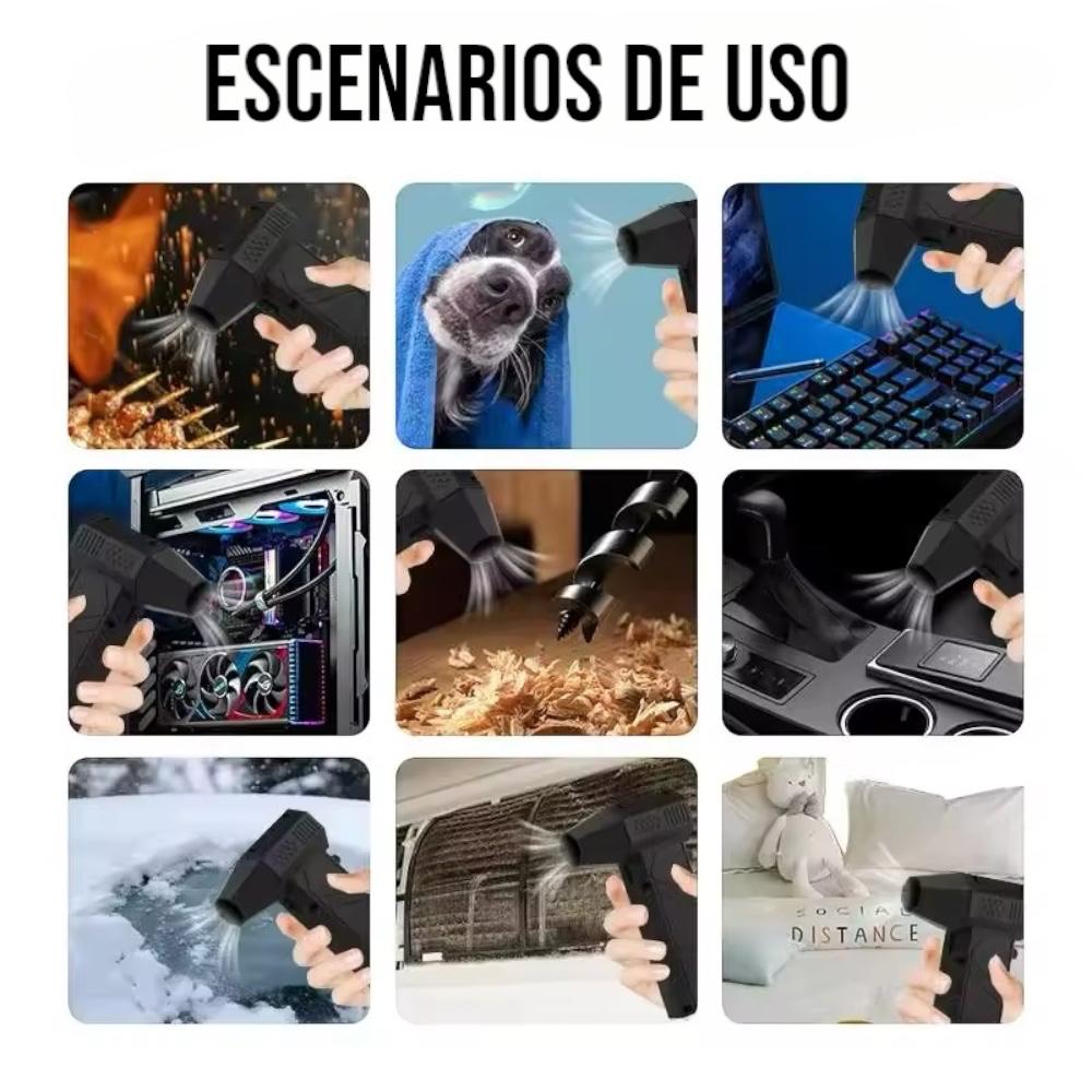 Soplador de parrilla Turbo Jet Inalámbrico Multiuso
